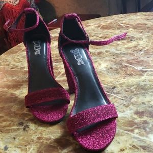 Berry Glitter Heels